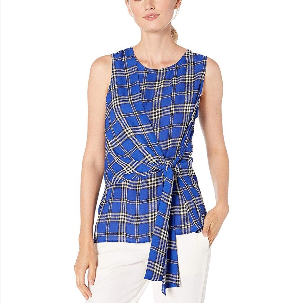 Vince Camuto Sleeveless Asymmetrical Blouse